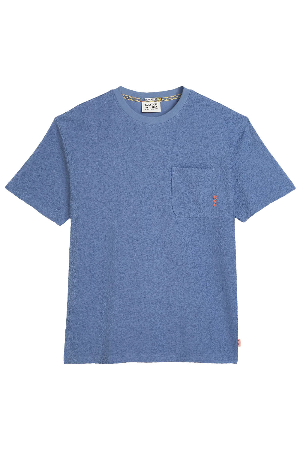 scotch and soda jacquard toweling t-shirt infinity flatlay