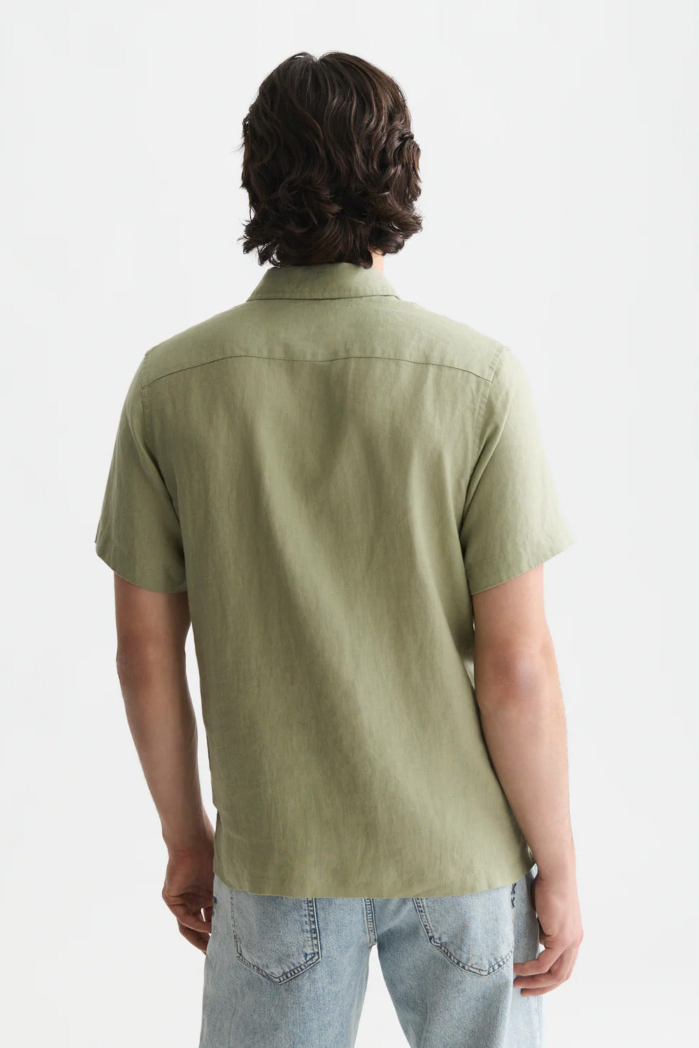scotch and soda linen ss oil green back