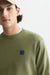 scotch and soda logo badge sweatshirt oil green detail