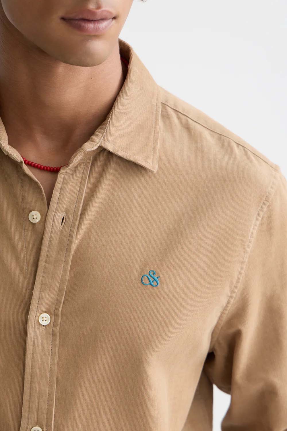 scotch and soda lw corduroy shirt amphora detail