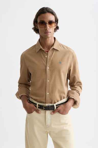 scotch and soda lw corduroy shirt amphora front