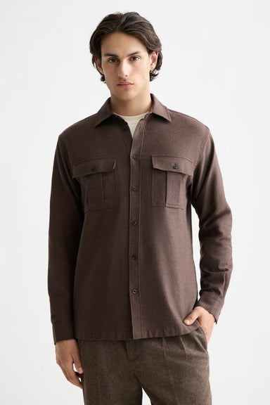 scotch and soda melange shirt demitasse melange front