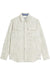 scotch and soda melange waffle shirt oil green flatlay