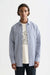 scotch and soda microcheck poplin shirt oceana micro check front