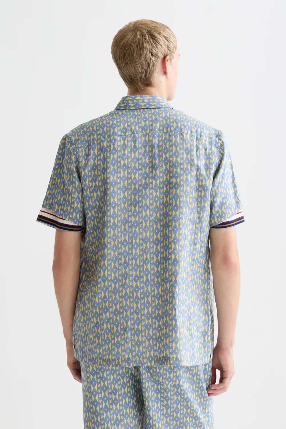 scotch and soda printed linen ss cactus stripe infinity back