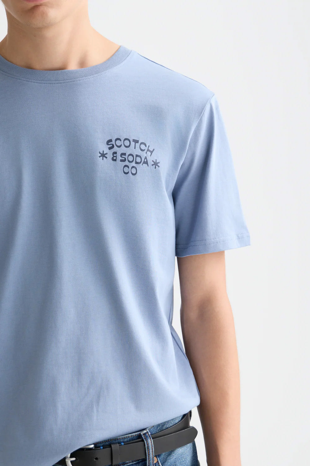 scotch and soda regular fit artwork tshirt infinity detail