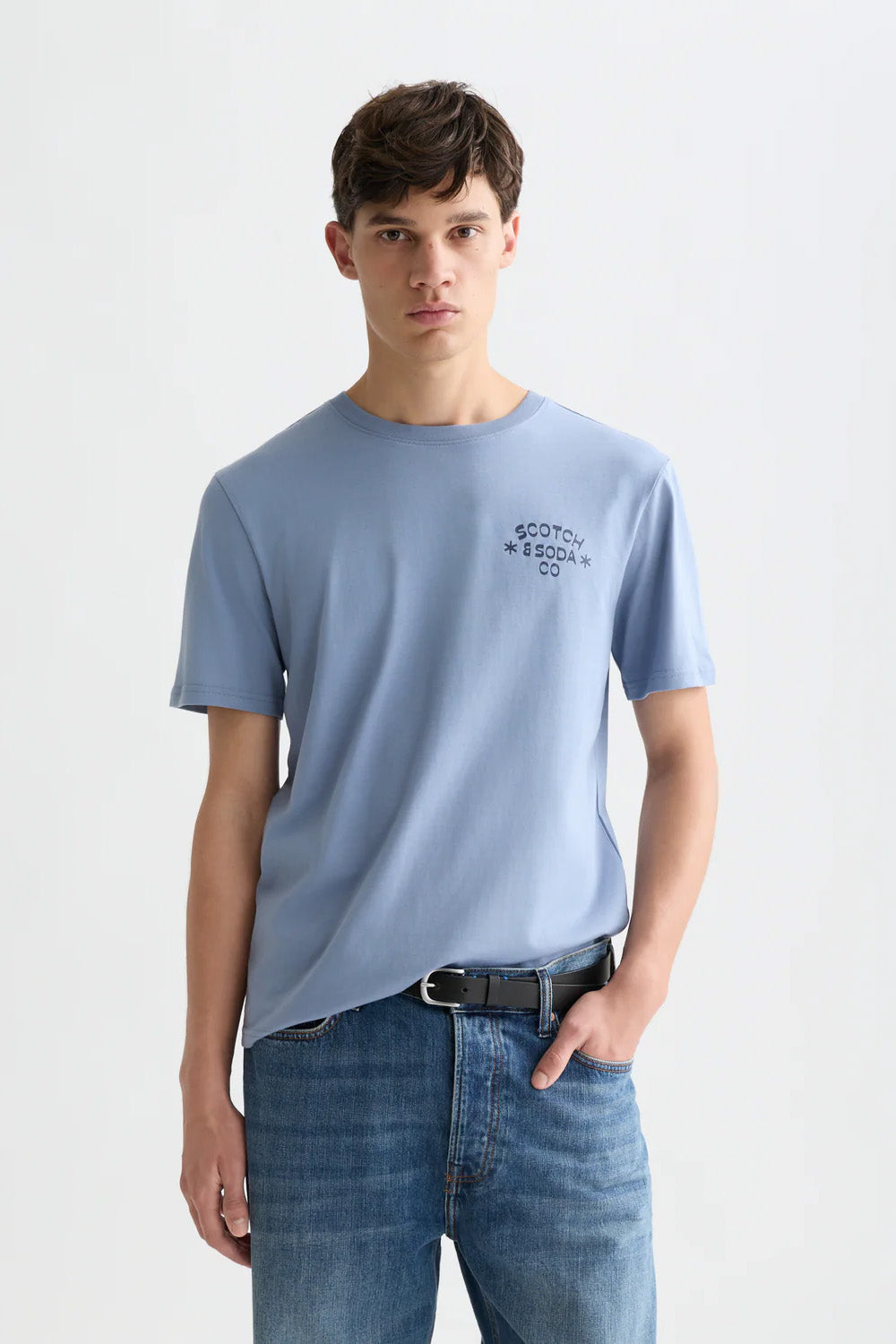 scotch and soda regular fit artwork tshirt infinity front