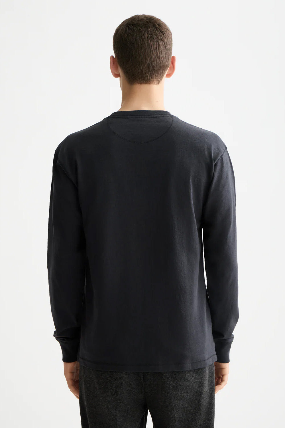scotch and soda slub henley ls meteorite back