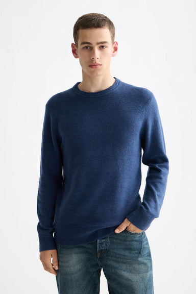scotch and soda soft knit sweater insignia blue front