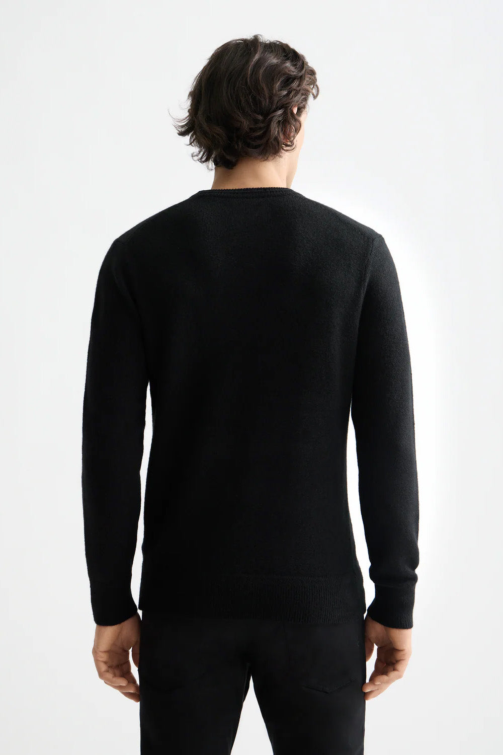 scotch and soda soft knit sweater meteorite back