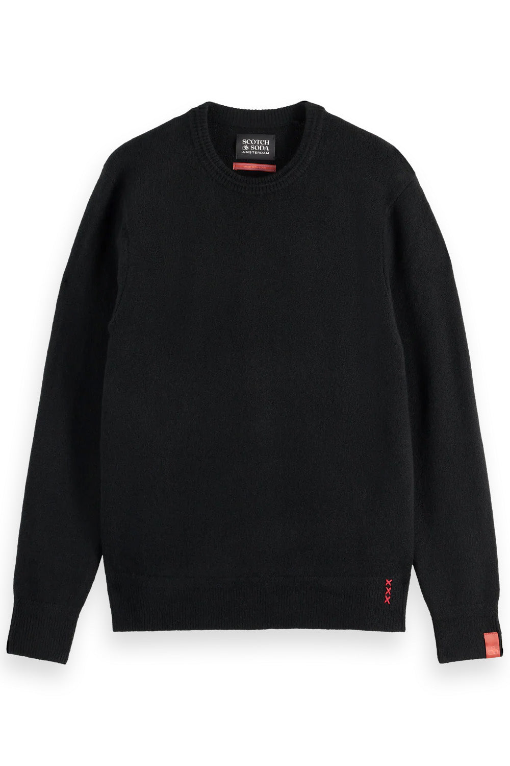 scotch and soda soft knit sweater meteorite flatlay