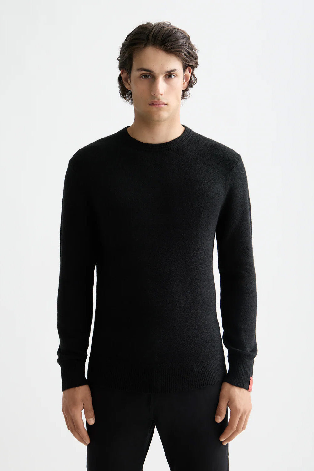 scotch and soda soft knit sweater meteorite front