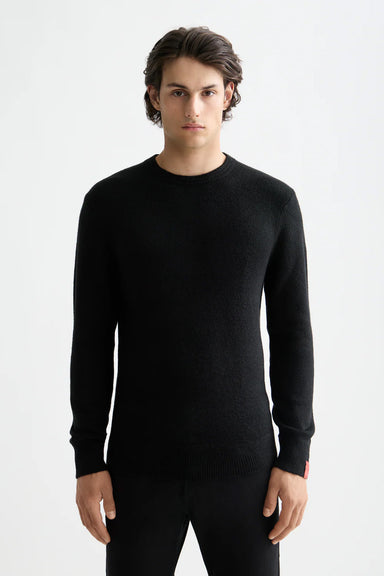 scotch and soda soft knit sweater meteorite front