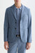 scotch and soda structured weave blazer pageant blue melange front