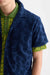 scotch and soda terry jacquard ss paegant blue detail