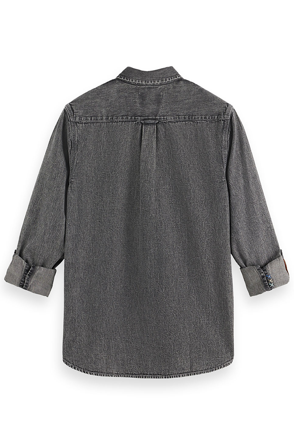 scotch and soda washed denim shirt black spark back