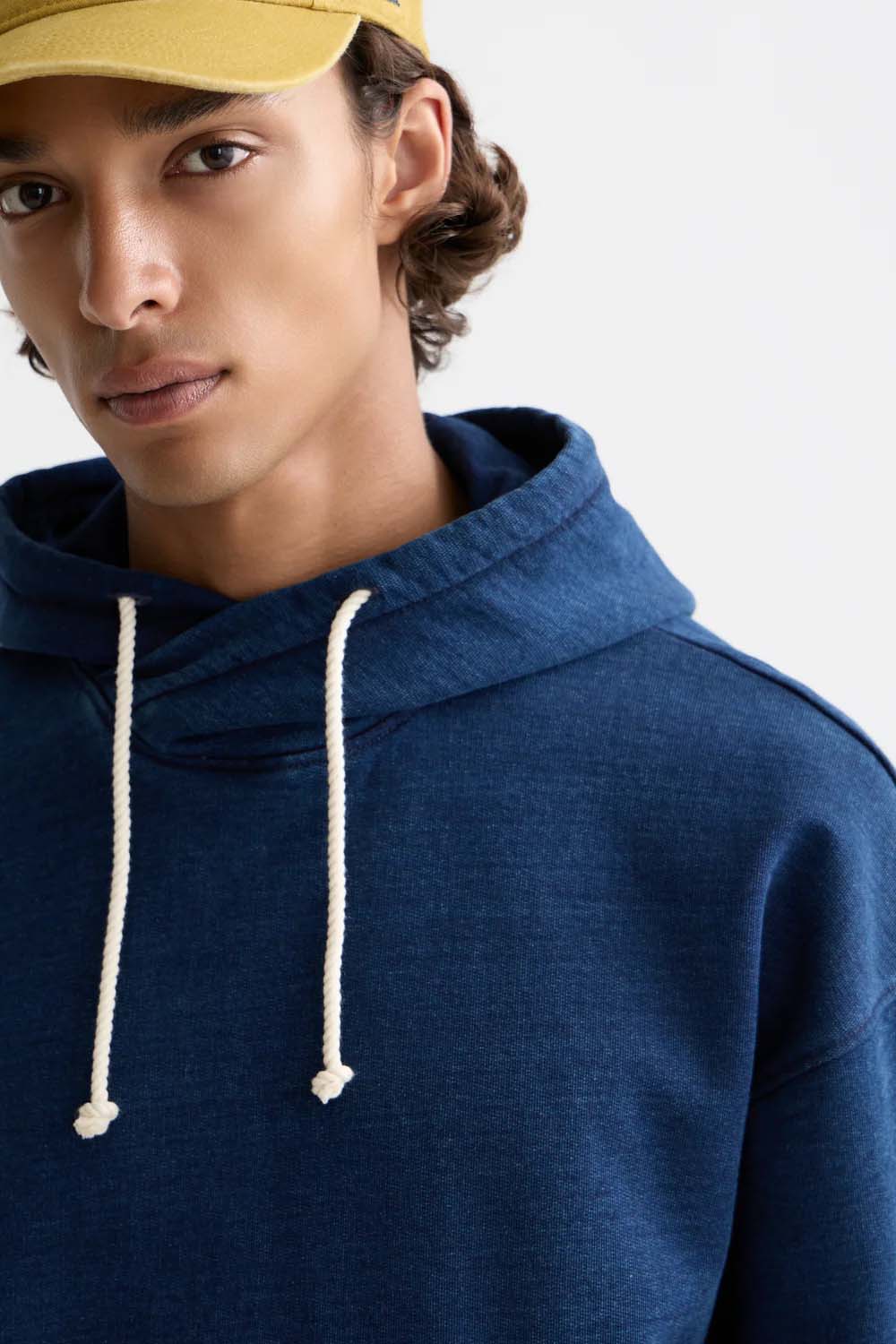 scotch and soda worked out twisted hoodie indigo detail