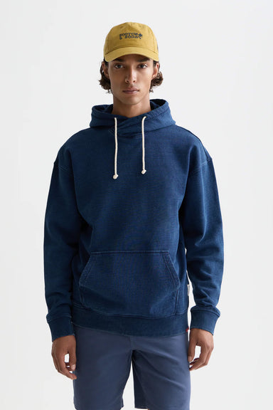 scotch and soda worked out twisted hoodie indigo front