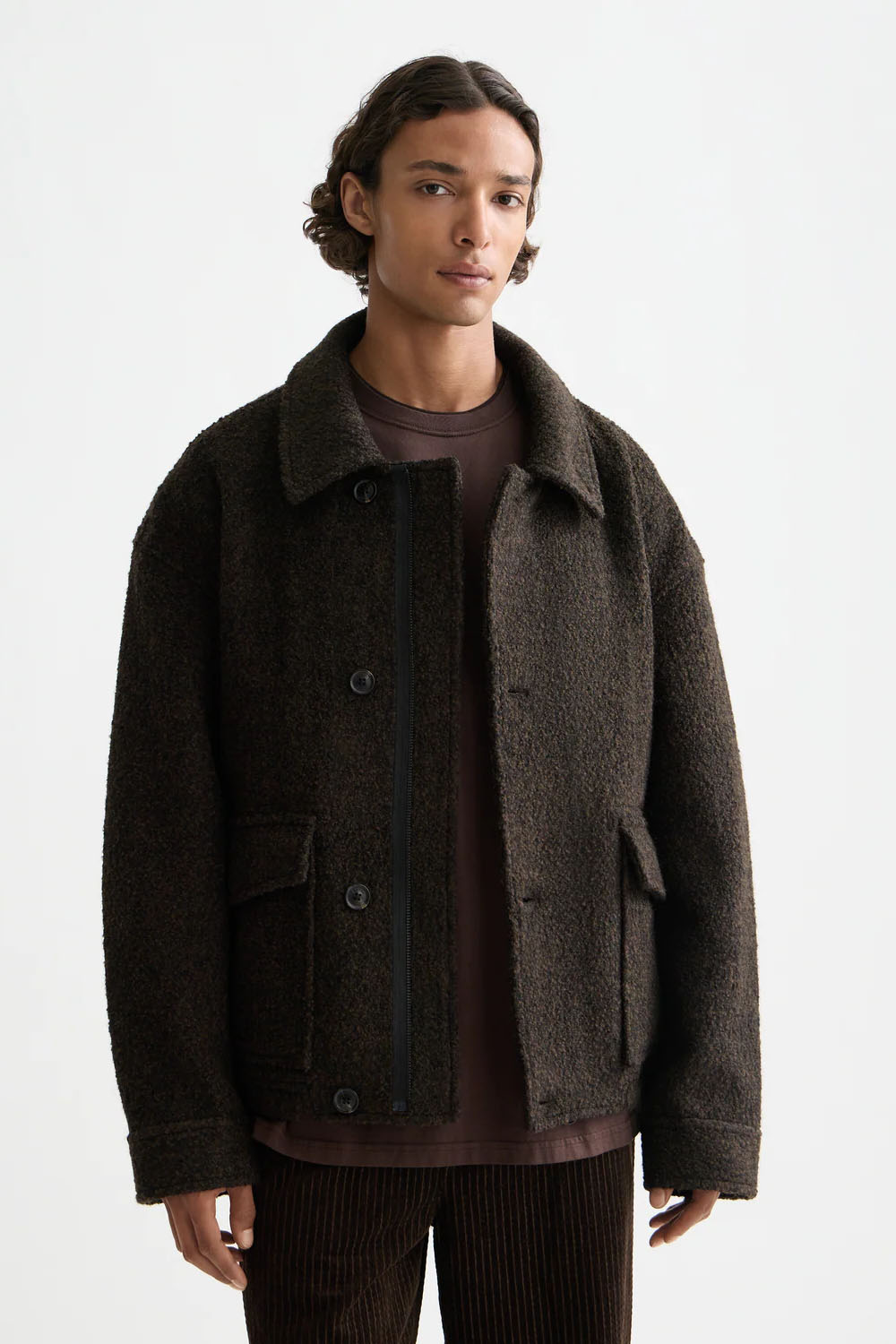 scotch & soda short wool coat demitasse front