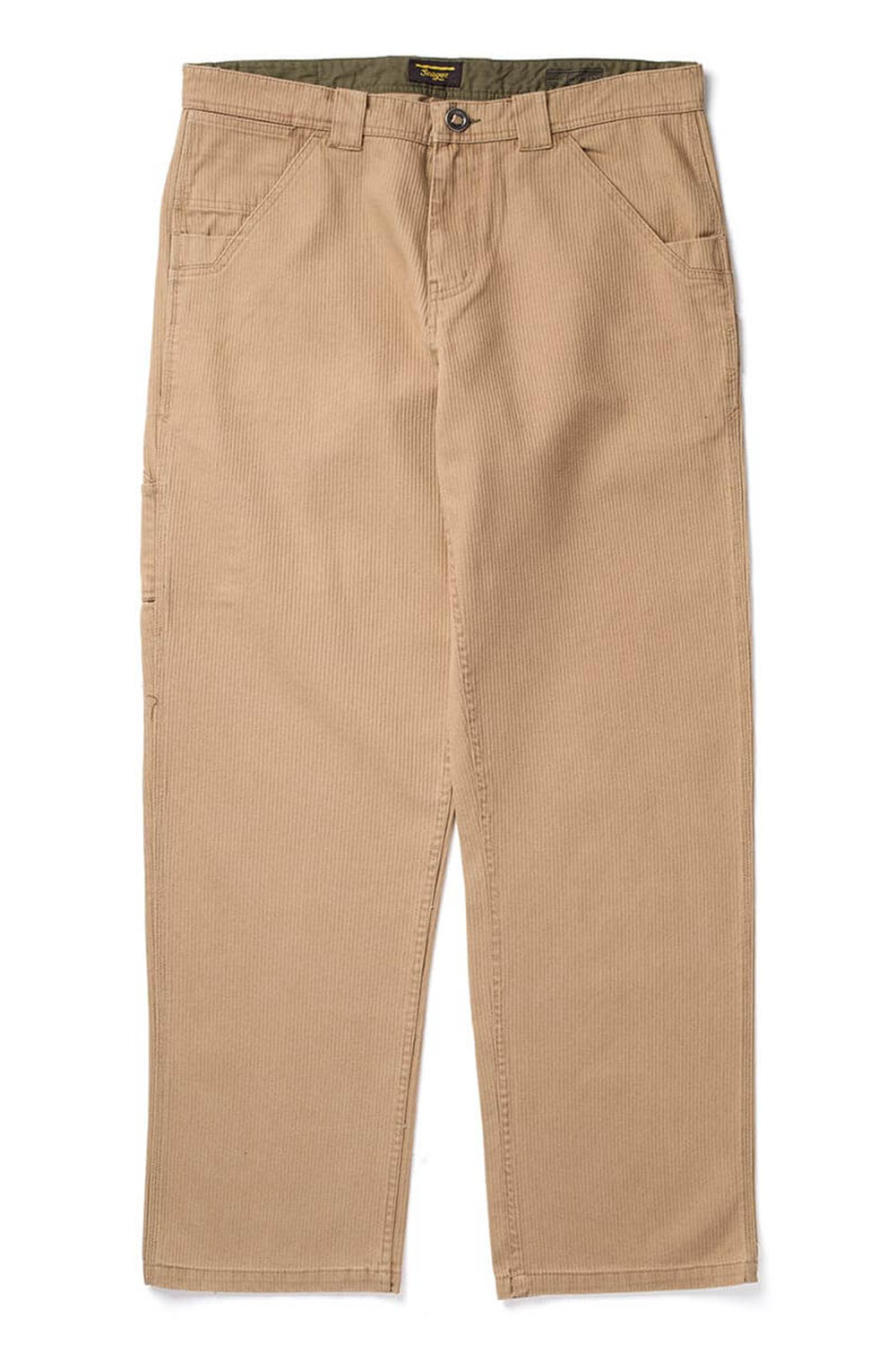 Seager - Bison Corduroy Pant - Tan - Flatlay Front