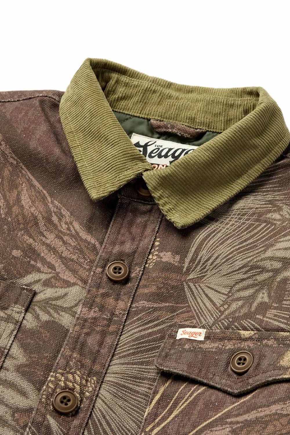 Seager - Bison Workshirt - Seager Camo - Collar Detail