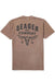 Seager Longhorn Tee in Pigment Brown — Back view