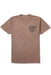Seager Longhorn Tee in Pigment Brown — Front view