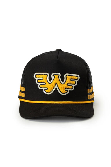 Seager - Waylon Jennings Flying W Snapback - Black - Front
