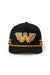 Seager - Waylon Jennings Flying W Snapback - Black - Front