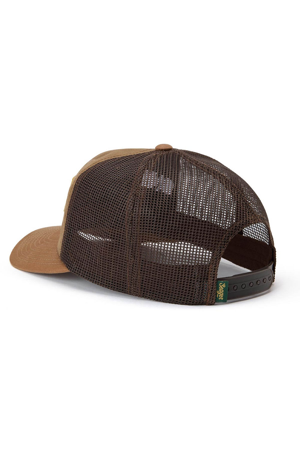 Seager - Wilson Trucker Snapback - Tan Waxed Canvas - Back