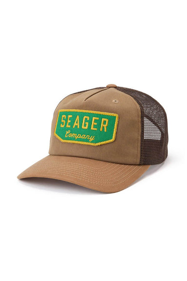 Seager - Wilson Trucker Snapback - Tan Waxed Canvas - Profile