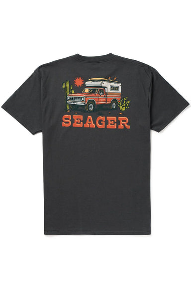 seager baja tee vintage black back