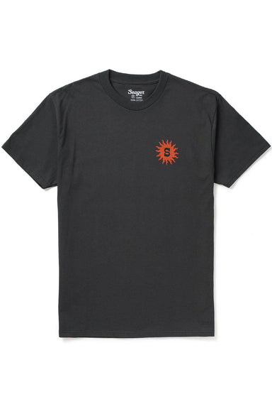 seager baja tee vintage black front