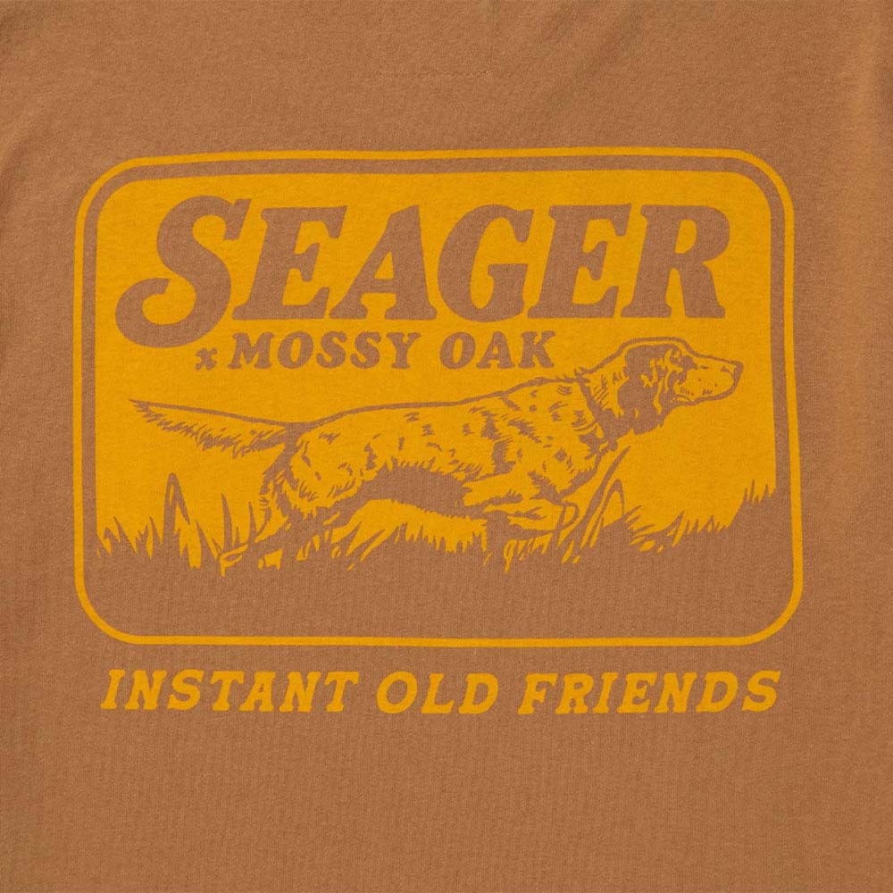 seager bird dog tee brown detail