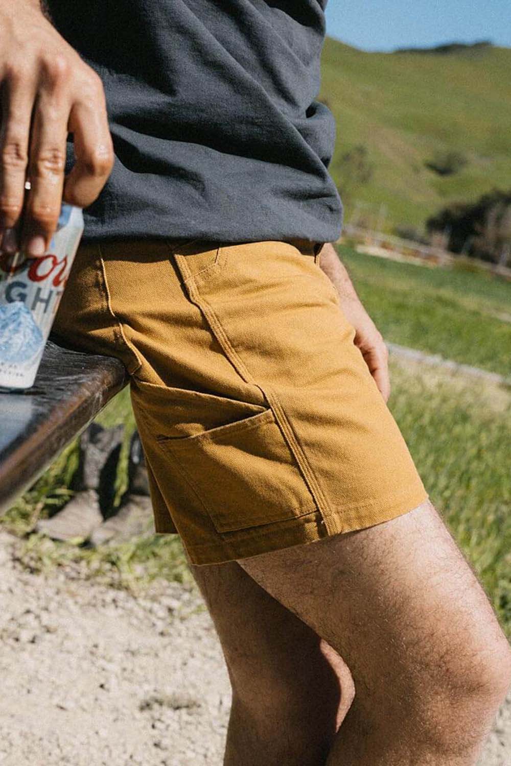 seager bison canvas short bronze model
