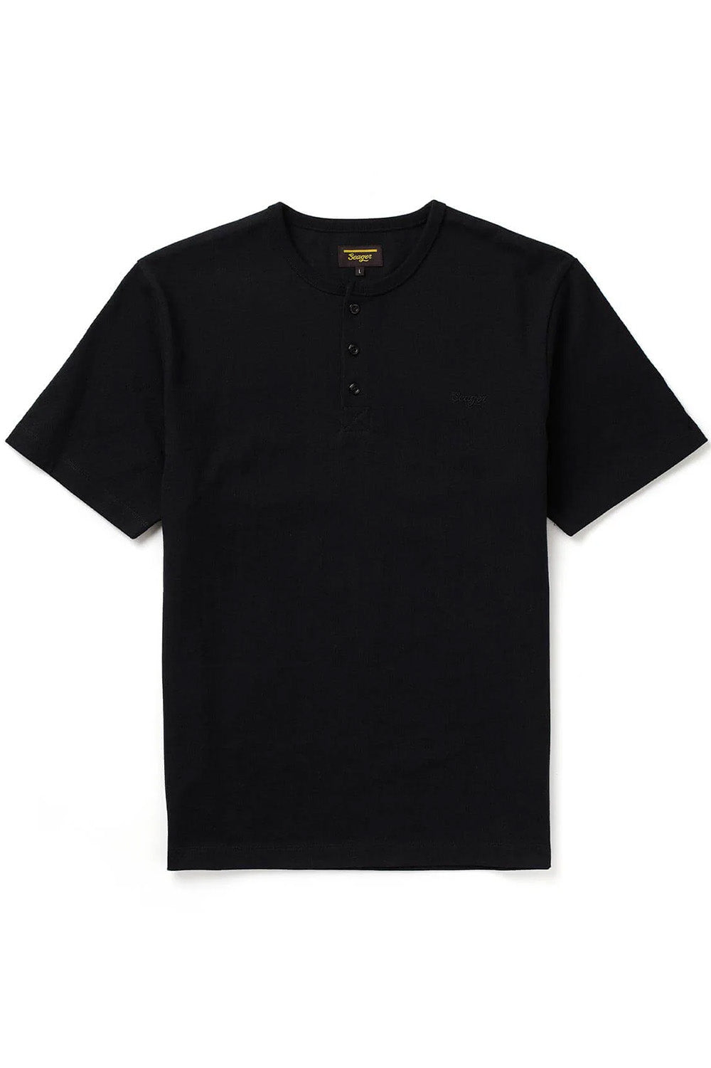 seager brand henley ss black front