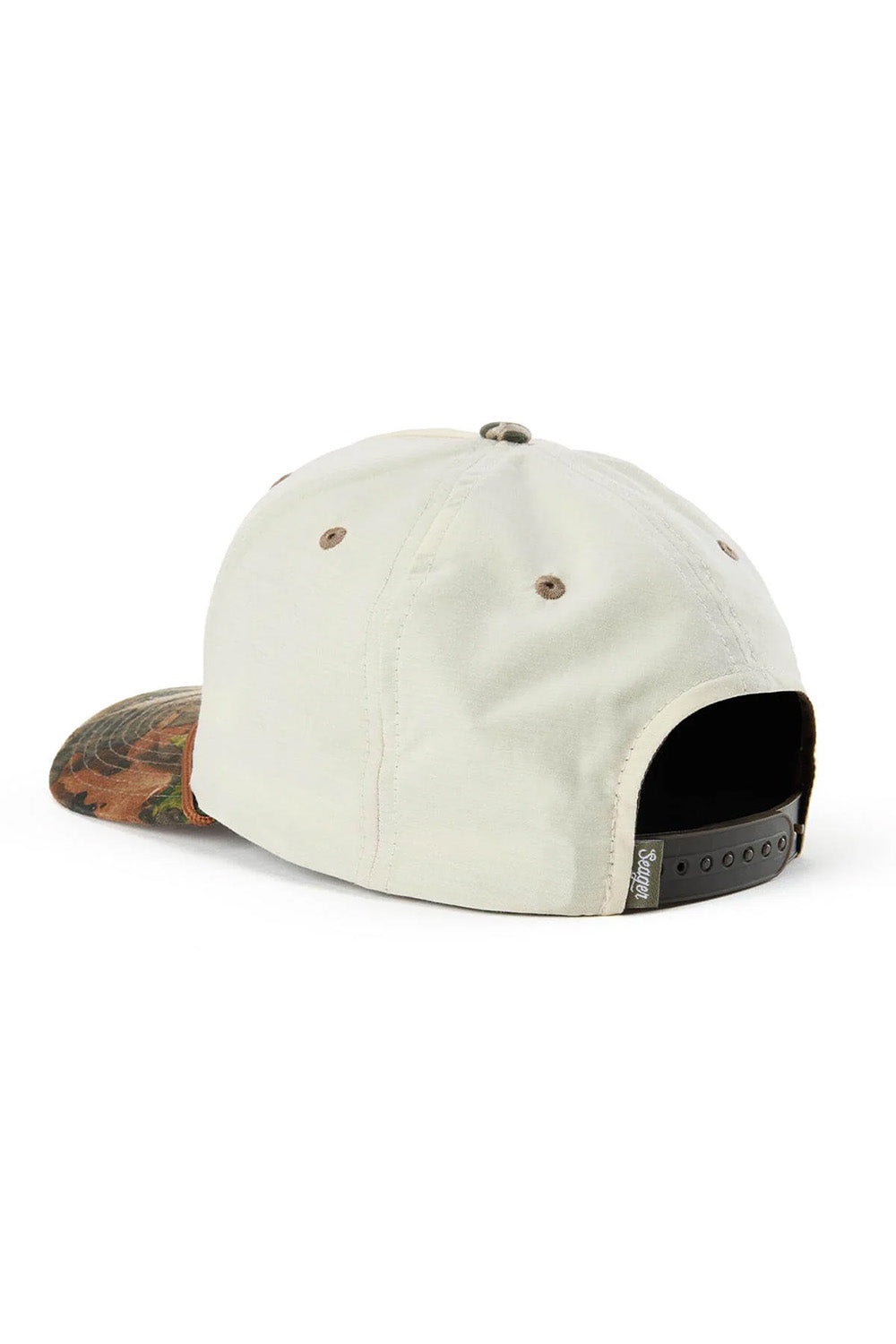 seager branded snapback cream camo back