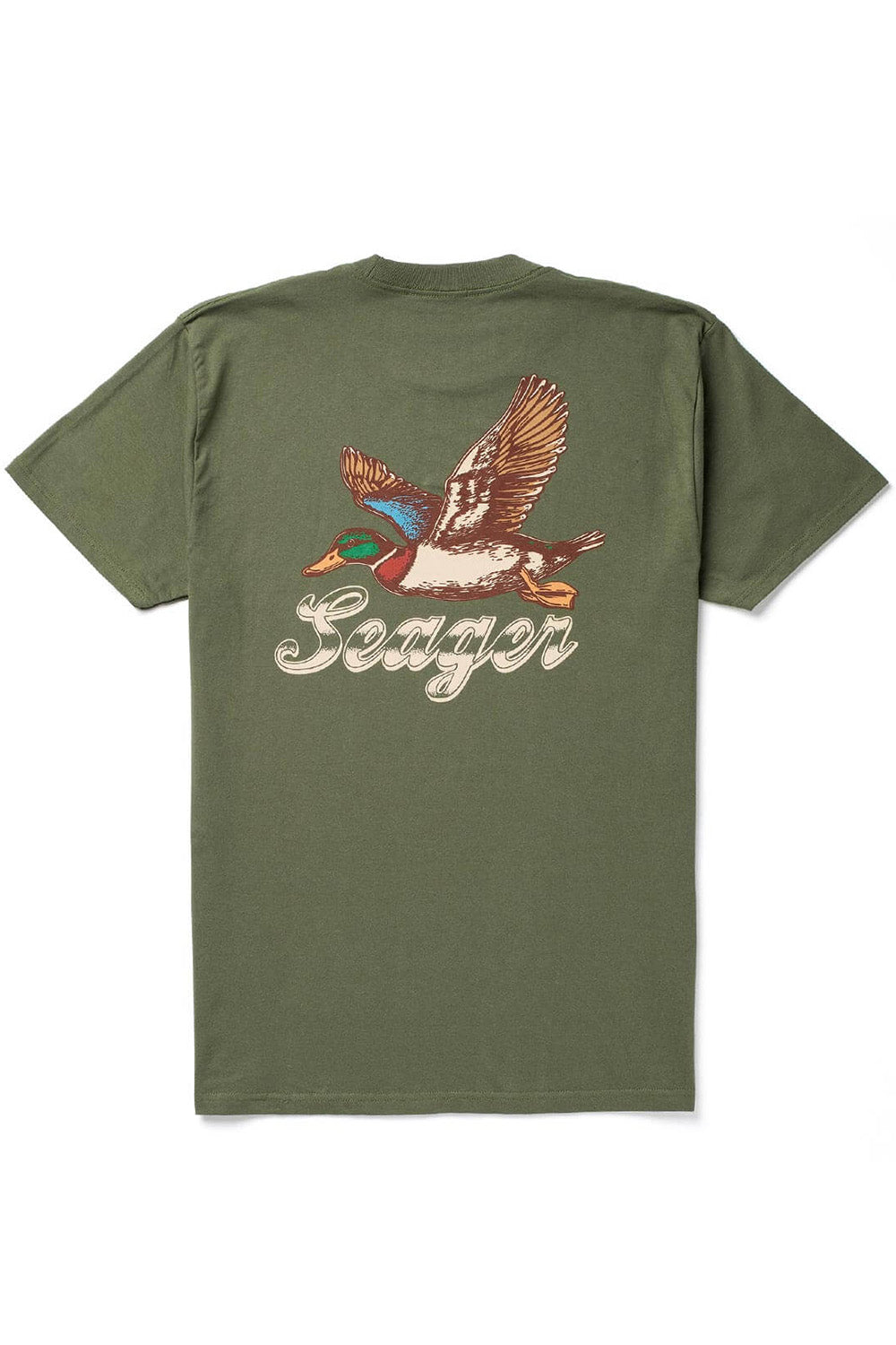 seager greenhead tee surplus green back