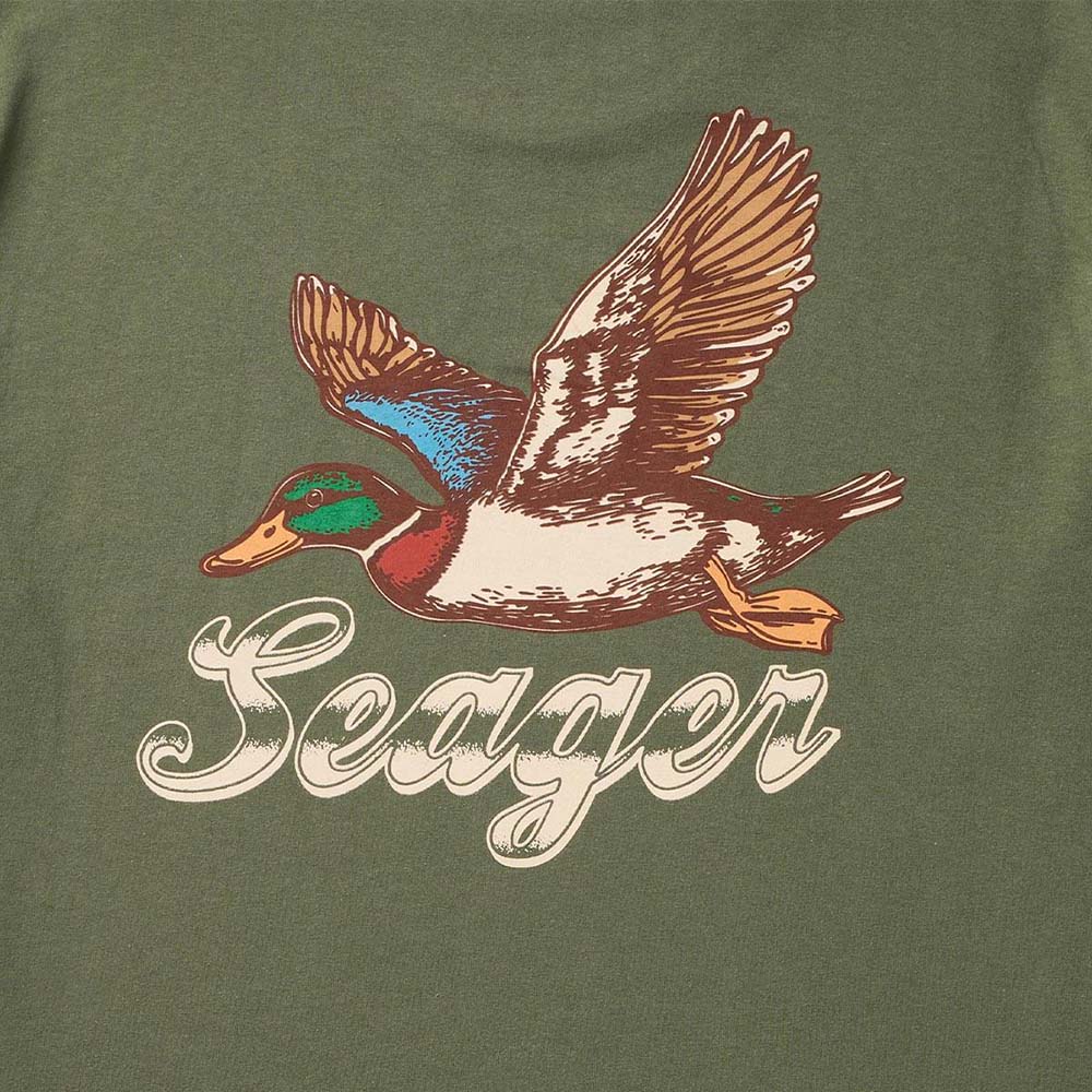 seager greenhead tee surplus green detail