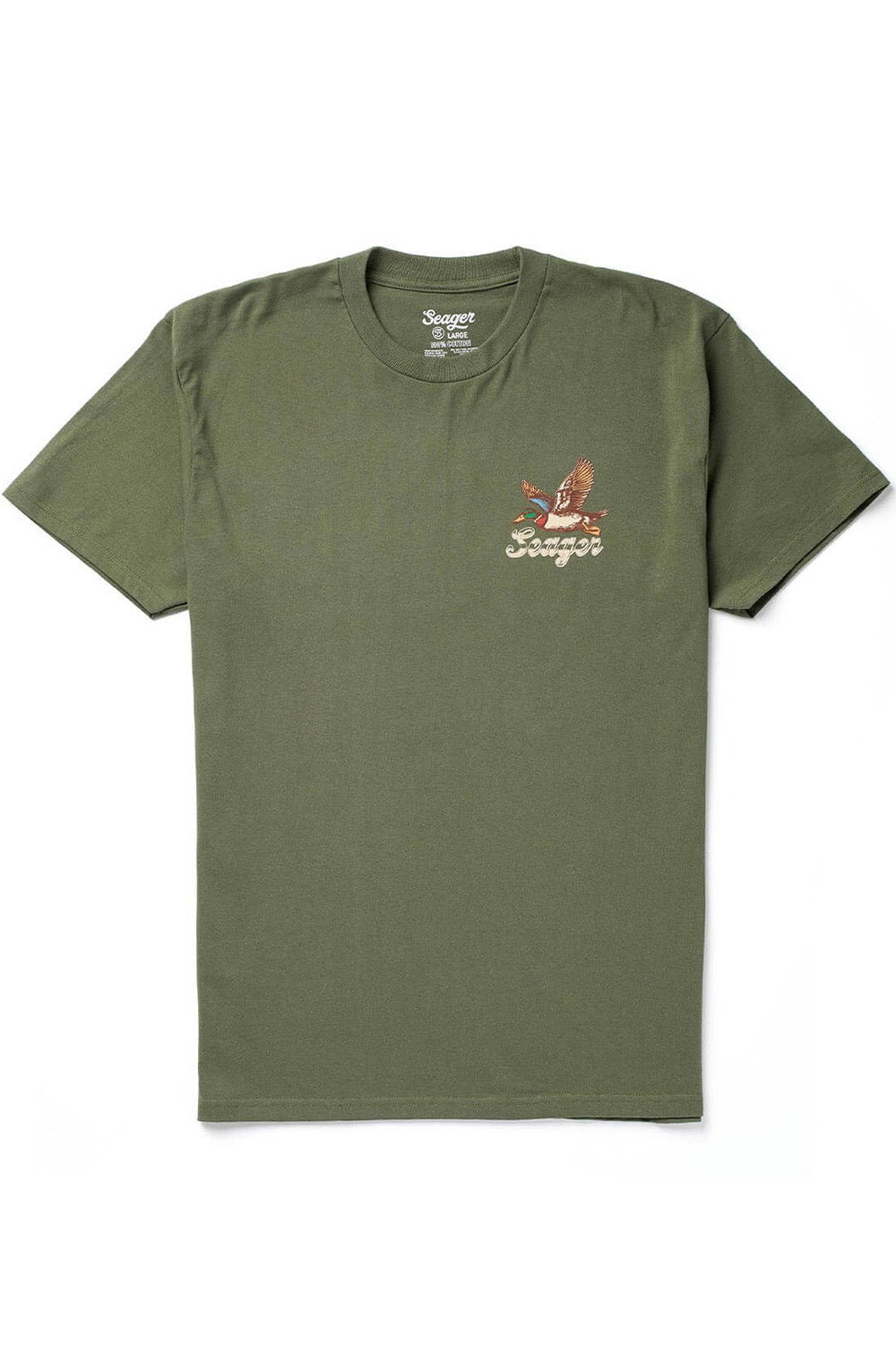 seager greenhead tee surplus green front