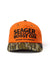 seager iof snapback orange camo front