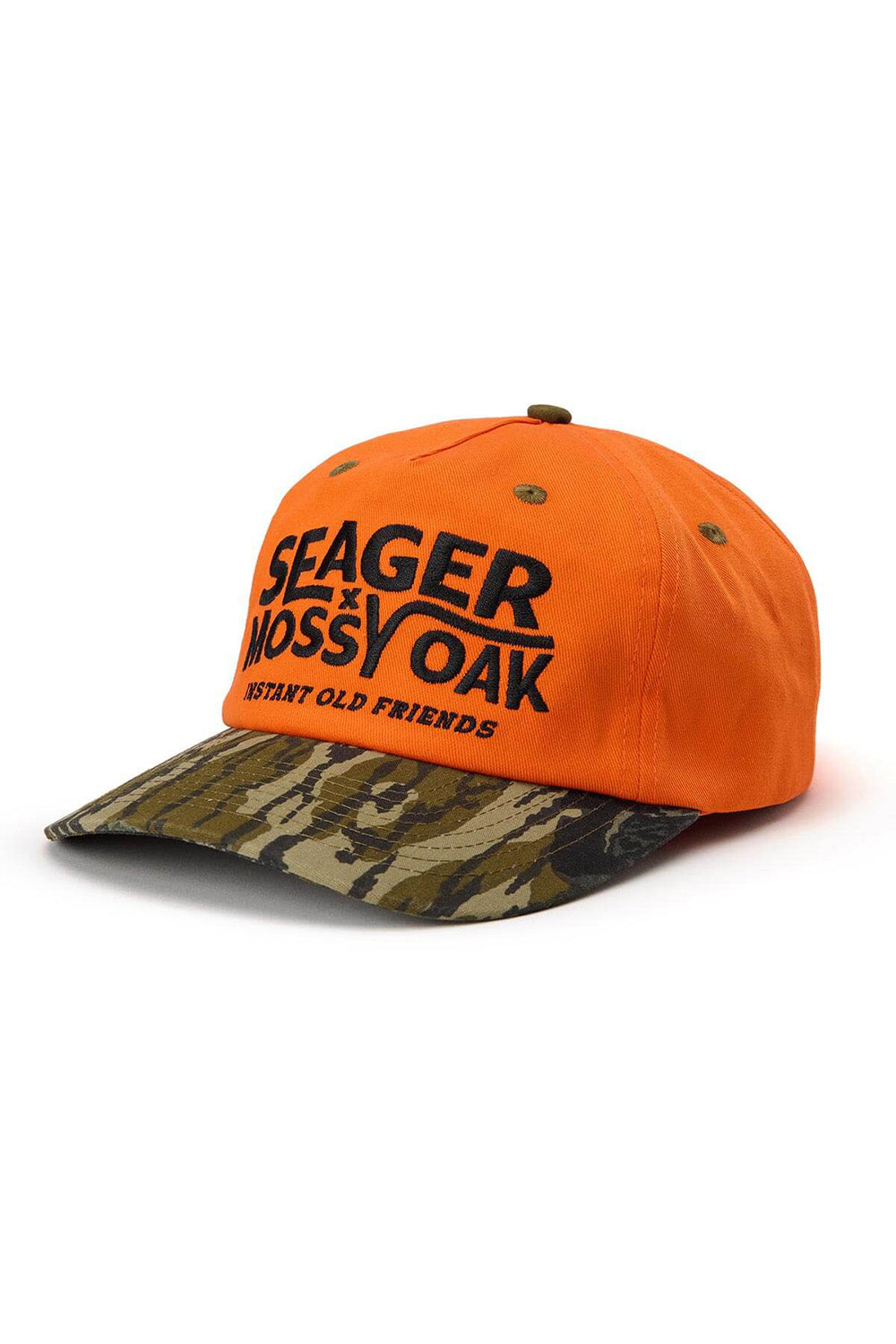 seager iof snapback orange camo profile