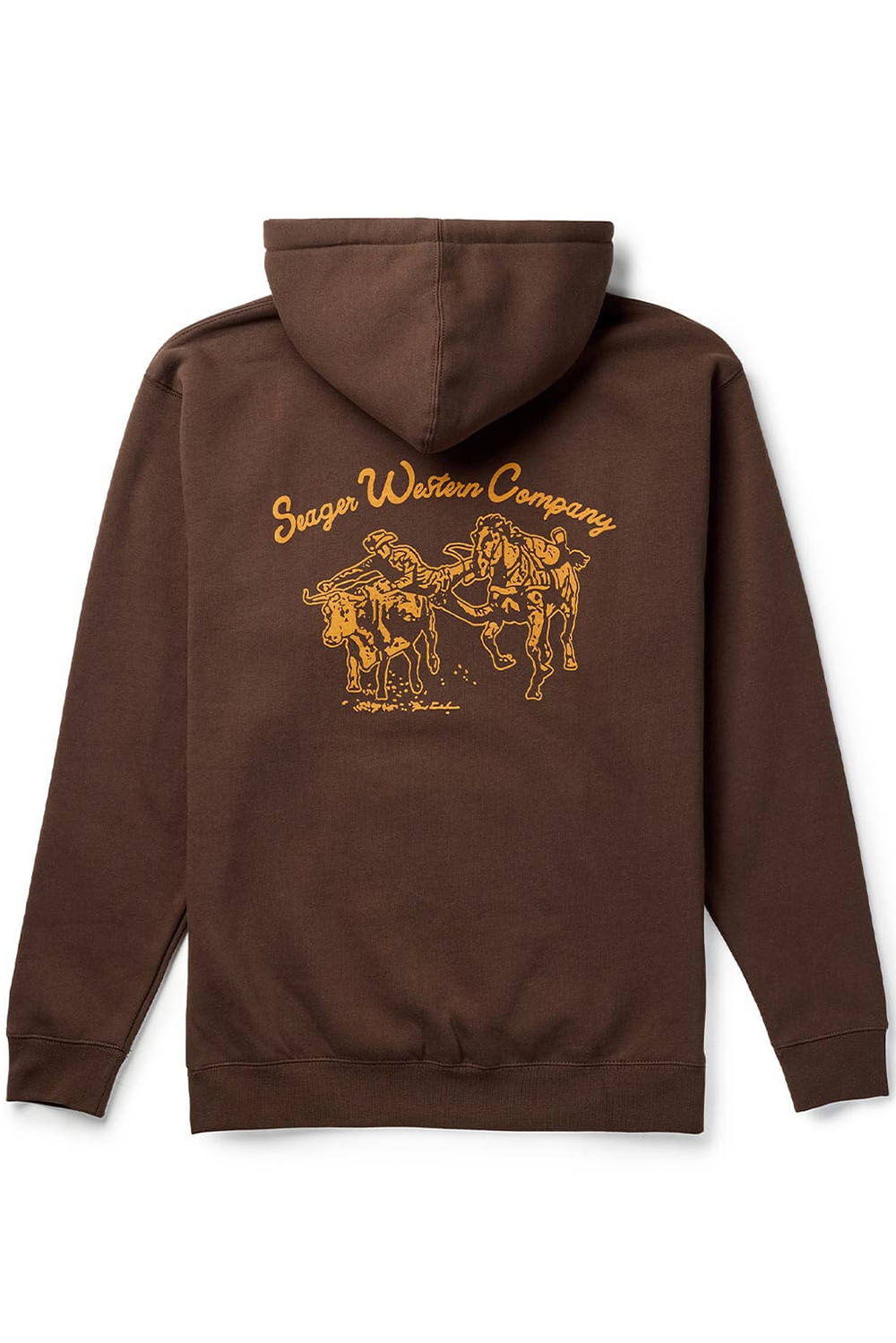 seager los rios hoodie brown back
