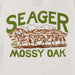 seager pack out tee vintage white detail
