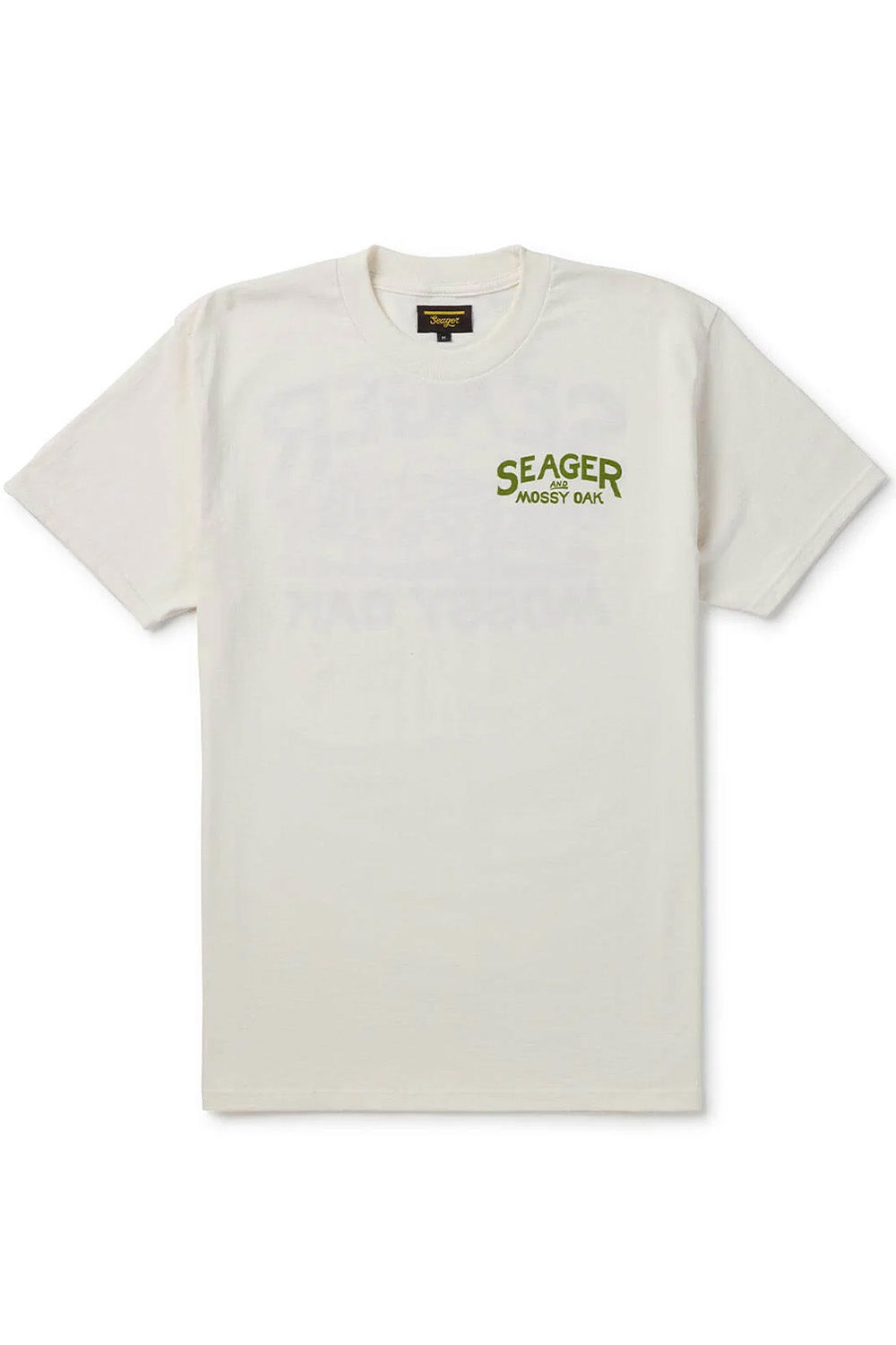 seager pack out tee vintage white front