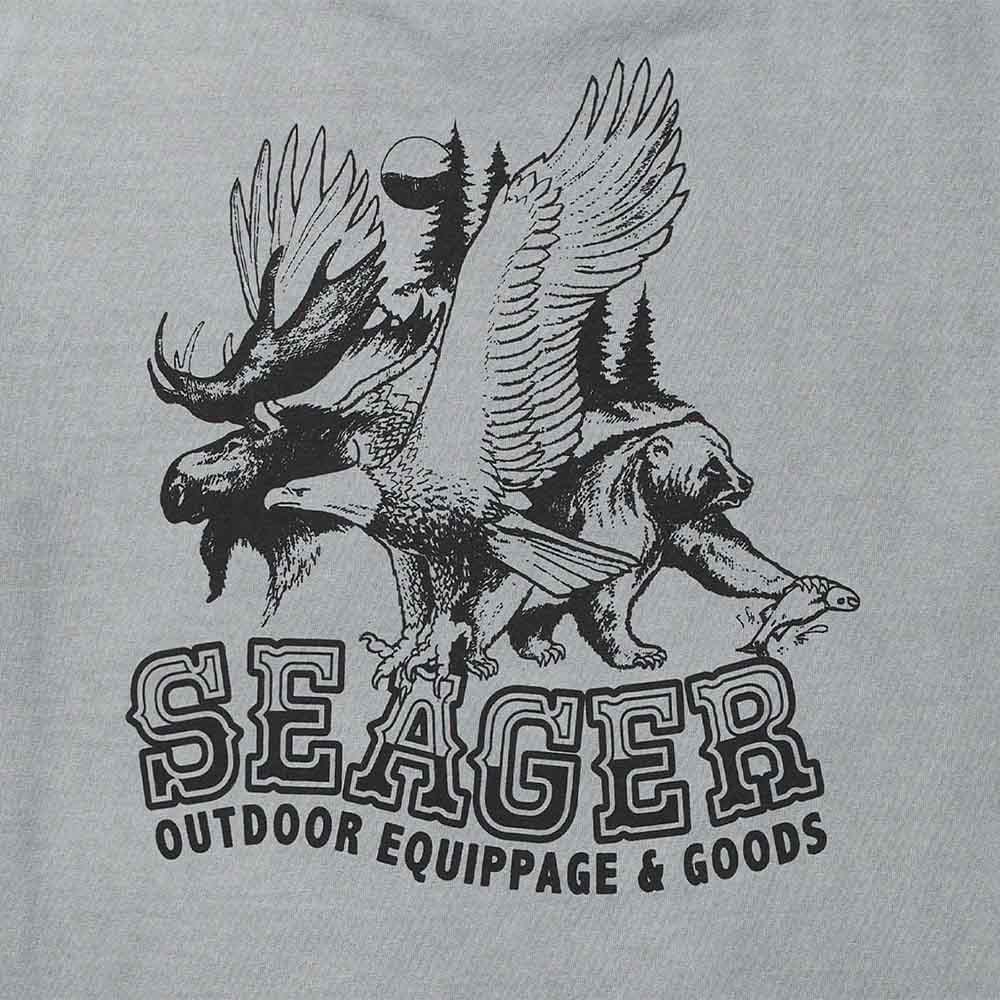 seager premium reserve tee pigment grey detail