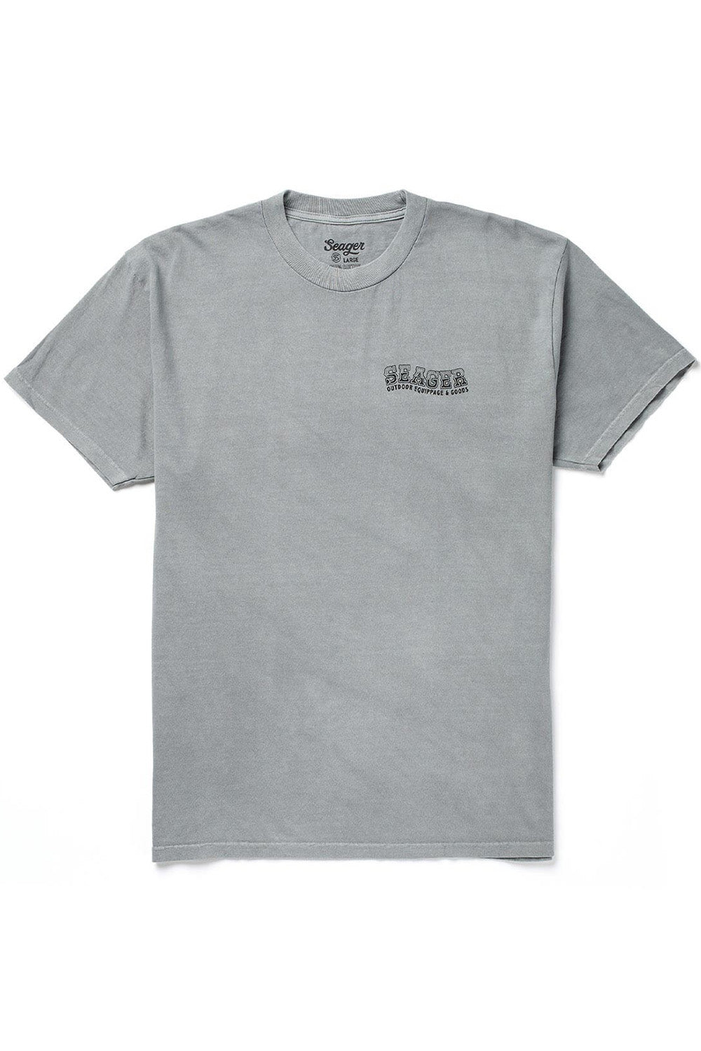 seager premium reserve tee pigment grey front