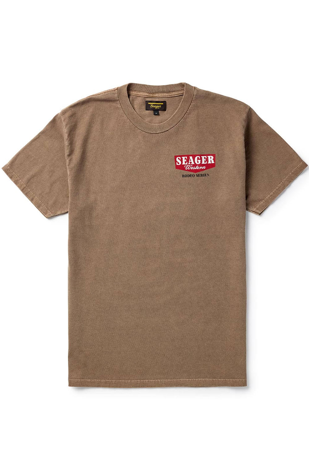 seager premium rodeo series tee pigment brown front