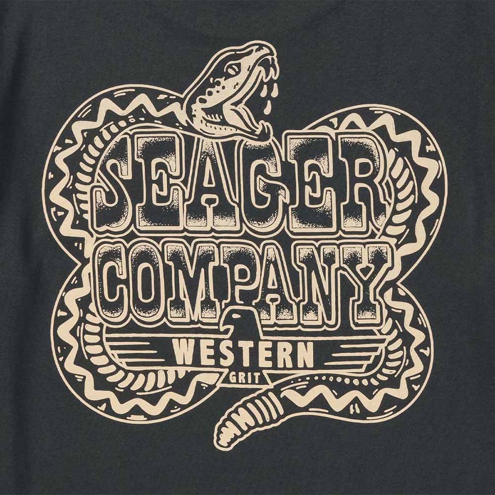 seager rattler tee vintage black detail