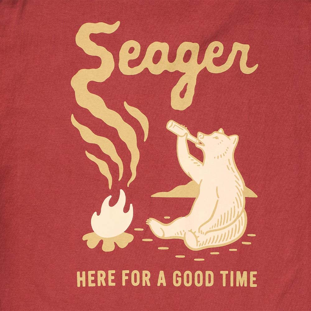 seager smokey tee roasted red detail